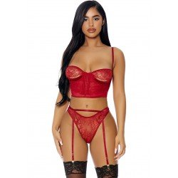 Ensemble Bustier Porte-Jarretelles XL