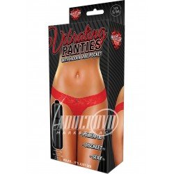 String Vibrant en Dentelle Rouge S/M...