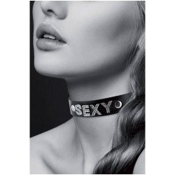 Collier Ras de Cou avec Sexy en Strass