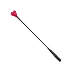 Cravache Noir avec Cœur Rouge