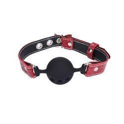 Bâillon Boule Crocodile Rouge