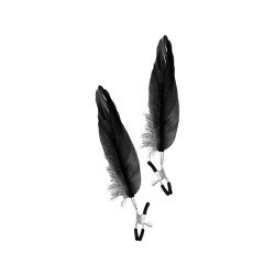 Pinces à tétons plumes