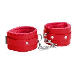 Menottes rouges avec fourrure