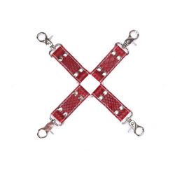 Croisillon Menottes Crocodile Rouge