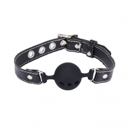 Bâillon Boule Crocodile Noir