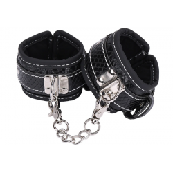 Menottes Chevilles Crocodile Noir