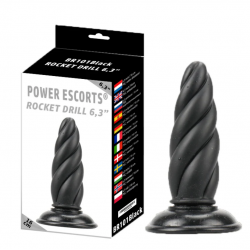 Dildo Rocket Drill 16cm Noir